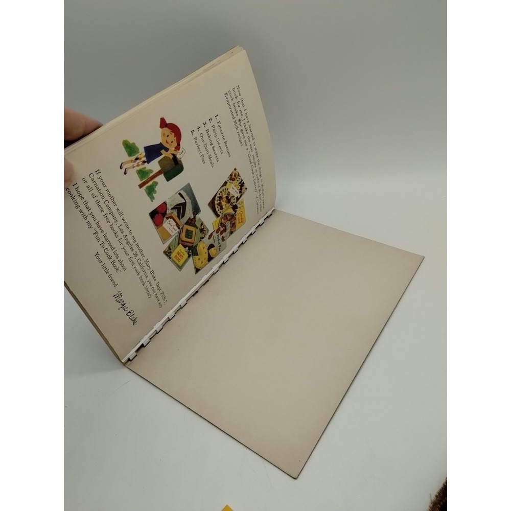 1955 Fun to Cook Book Margie Blake VTG Children's Recipes Hardcover Carnation - Picture 11 of 11